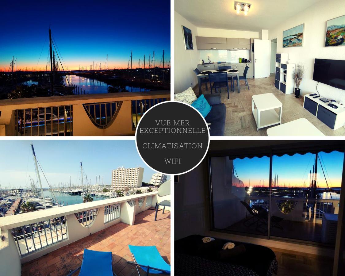 Classe 3 Etoiles - Magnifique Vue Sur Le Port - Wifi Et Clim La Grande-Motte Exterior foto